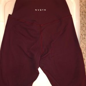 NVGTN Burgundy Signature Leggings